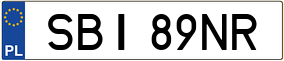 Trailer License Plate